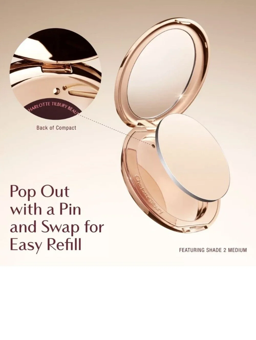 Charlotte Tilbury Airbrush Flawless Finish Smoothing Powder, 1 Fair, .11oz, NIB